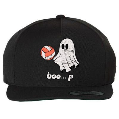 Cute Ghost Playing Volleyball Sport Player Halloween Costume Wool Snapback Cap