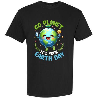 Cute Go Planet Its Your Earth Day 2024 Teacher Student Garment-Dyed Heavyweight T-Shirt