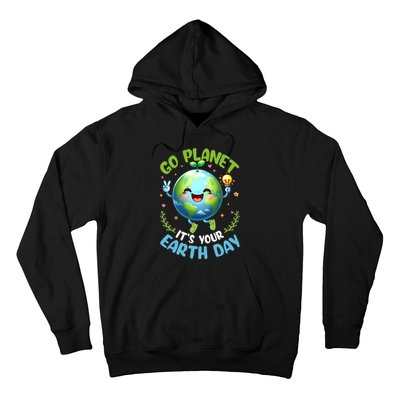 Cute Go Planet Its Your Earth Day 2024 Teacher Student Hoodie