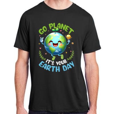 Cute Go Planet Its Your Earth Day 2024 Teacher Student Adult ChromaSoft Performance T-Shirt