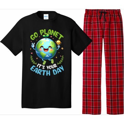 Cute Go Planet Its Your Earth Day 2024 Teacher Student Pajama Set