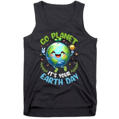 Cute Go Planet Its Your Earth Day 2024 Teacher Student Tank Top