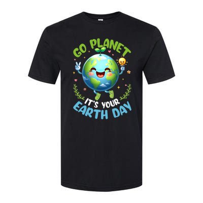 Cute Go Planet Its Your Earth Day 2024 Teacher Student Softstyle CVC T-Shirt