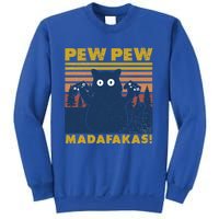 Cat Gaming Pew Pew Madafakas Vintage Gamepad Great Gift Sweatshirt