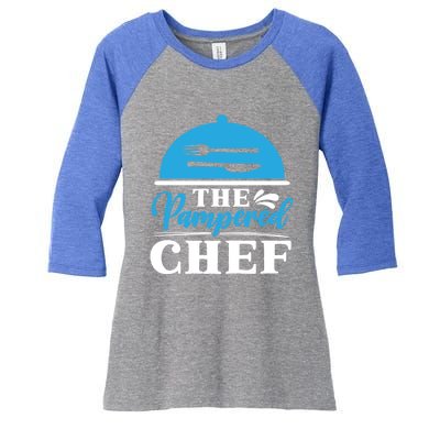 Culinary Gangster Pastry Chef Cooking Culinary Gift Women's Tri-Blend 3/4-Sleeve Raglan Shirt