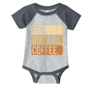 Christian Guitar Player Guitarist I God Guitars Coffee Infant Baby Jersey Bodysuit