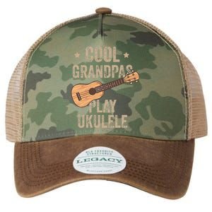 Cool Grandpas Play Ukulele Ukulele Music Guitar Legacy Tie Dye Trucker Hat