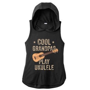 Cool Grandpas Play Ukulele Ukulele Music Guitar Ladies PosiCharge Tri-Blend Wicking Draft Hoodie Tank