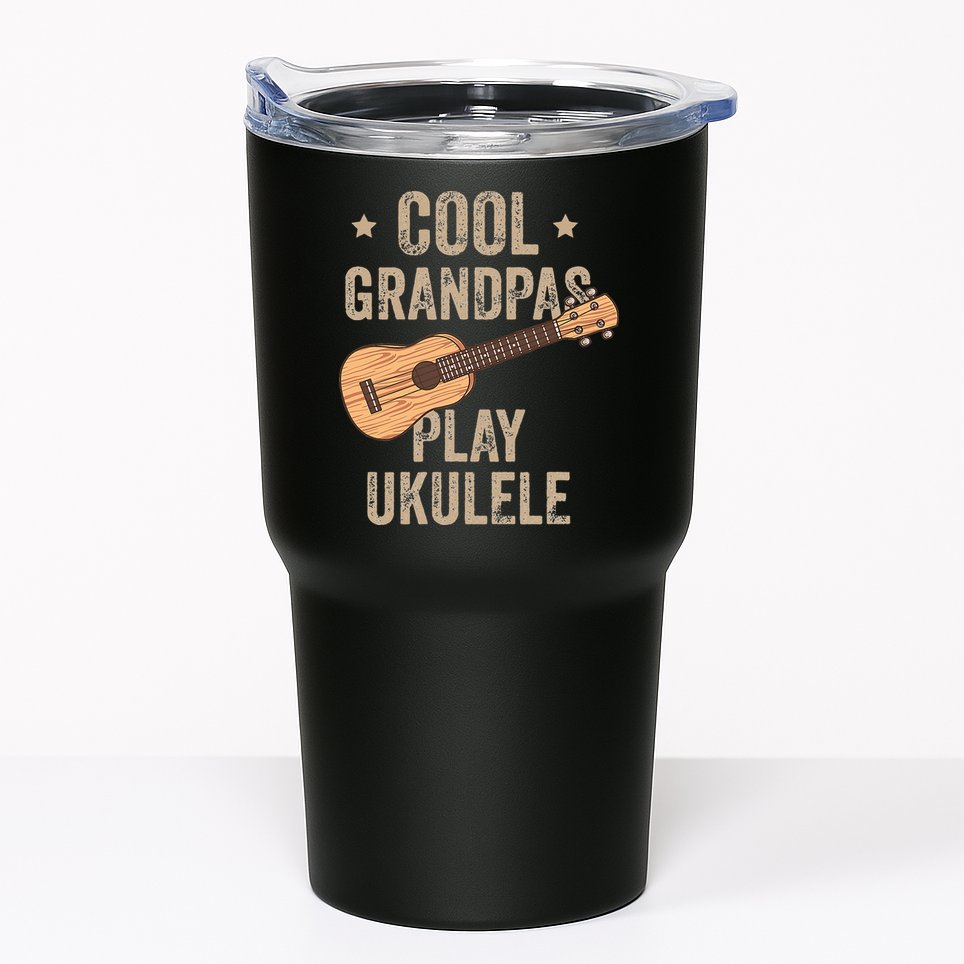 Cool Grandpas Play Ukulele Ukulele Music Guitar Tumbler