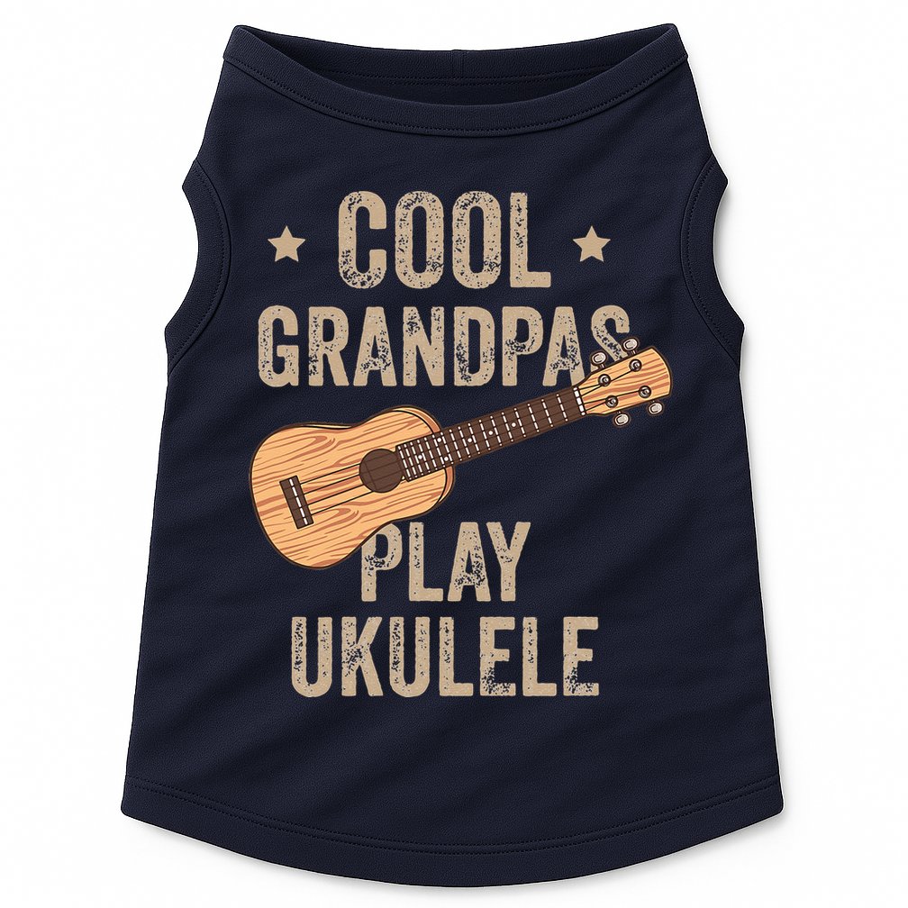 Cool Grandpas Play Ukulele Ukulele Music Guitar Doggie Tank