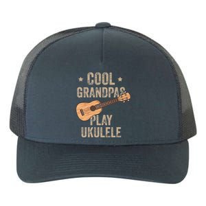 Cool Grandpas Play Ukulele Ukulele Music Guitar Yupoong Adult 5-Panel Trucker Hat