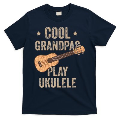 Cool Grandpas Play Ukulele Ukulele Music Guitar T-Shirt