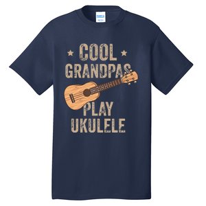 Cool Grandpas Play Ukulele Ukulele Music Guitar Tall T-Shirt