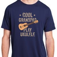 Cool Grandpas Play Ukulele Ukulele Music Guitar Adult ChromaSoft Performance T-Shirt