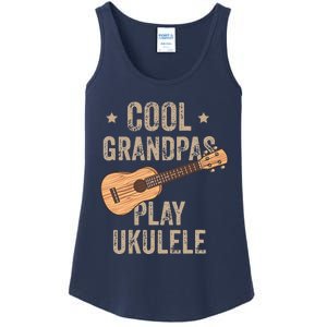 Cool Grandpas Play Ukulele Ukulele Music Guitar Ladies Essential Tank