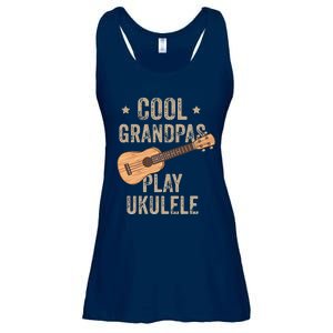 Cool Grandpas Play Ukulele Ukulele Music Guitar Ladies Essential Flowy Tank