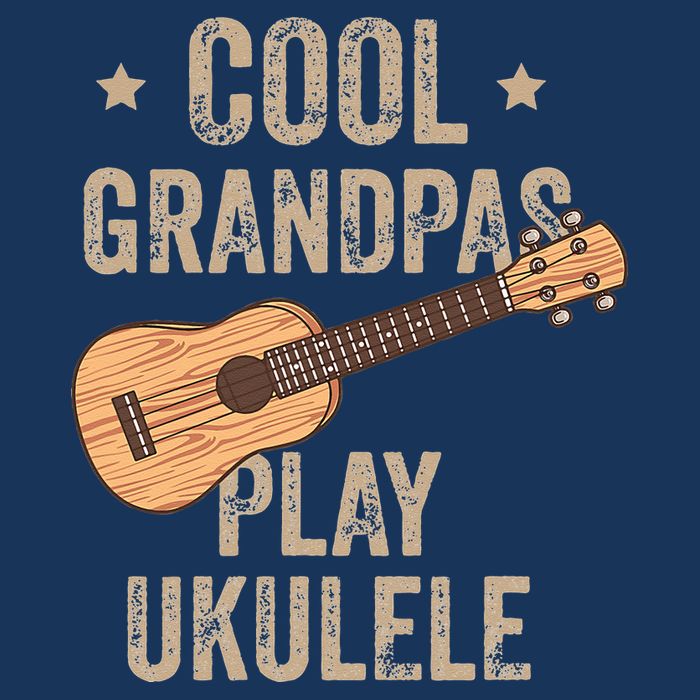 Cool Grandpas Play Ukulele Ukulele Music Guitar 16 in Basic Backpack