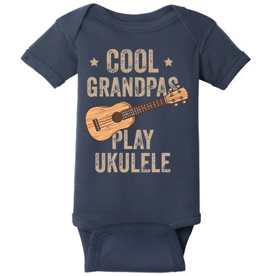 Cool Grandpas Play Ukulele Ukulele Music Guitar Baby Bodysuit