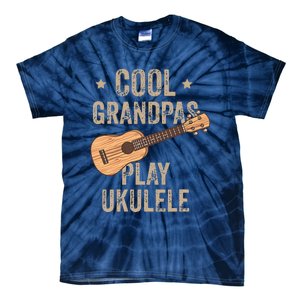 Cool Grandpas Play Ukulele Ukulele Music Guitar Tie-Dye T-Shirt