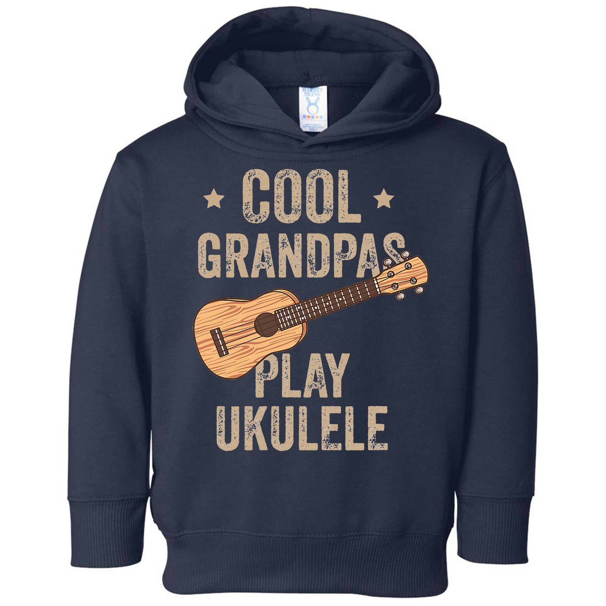 Cool Grandpas Play Ukulele Ukulele Music Guitar Toddler Hoodie