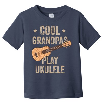 Cool Grandpas Play Ukulele Ukulele Music Guitar Toddler T-Shirt
