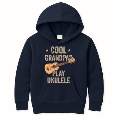 Cool Grandpas Play Ukulele Ukulele Music Guitar Kids Hoodie