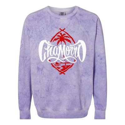 Chamorro Guamanian Pride Guam Shield Gift Colorblast Crewneck Sweatshirt