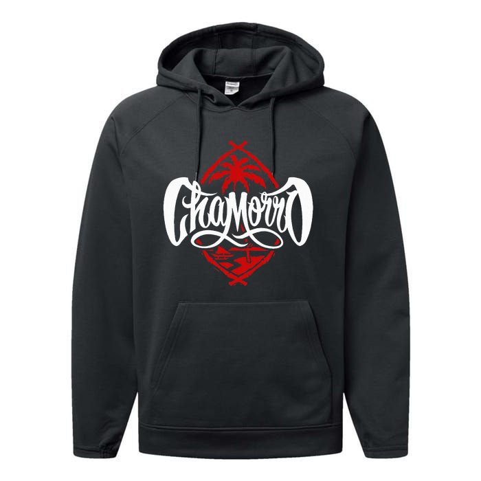 Chamorro Guamanian Pride Guam Shield Gift Performance Fleece Hoodie