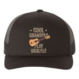 Cool Grandpas Play Ukulele Ukulele Music Guitar Yupoong Adult 5-Panel Trucker Hat