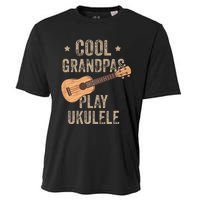 Cool Grandpas Play Ukulele Ukulele Music Guitar Cooling Performance Crew T-Shirt