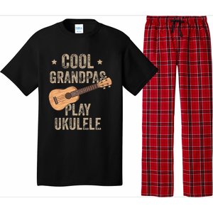 Cool Grandpas Play Ukulele Ukulele Music Guitar Pajama Set