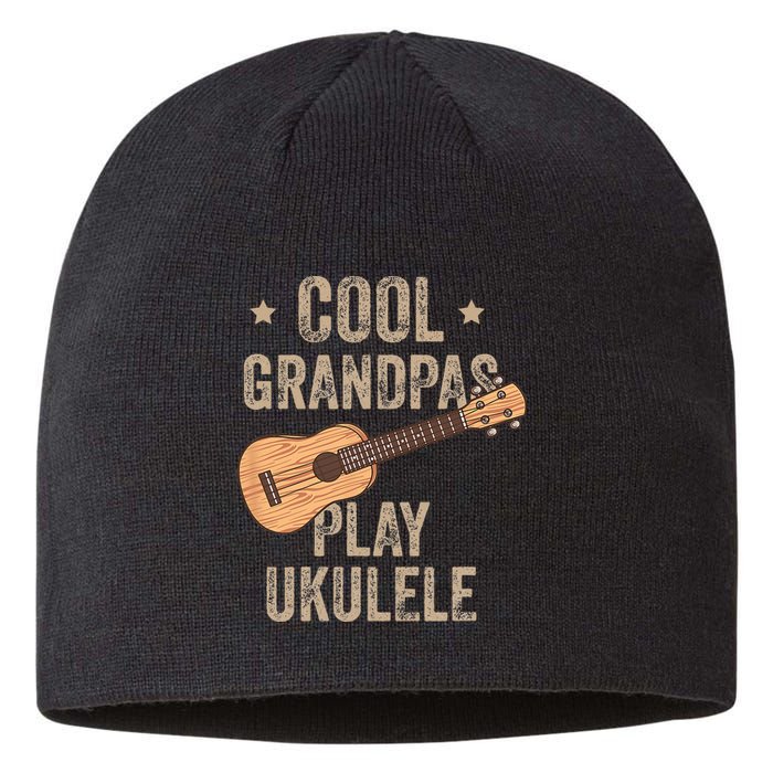 Cool Grandpas Play Ukulele Ukulele Music Guitar Sustainable Beanie