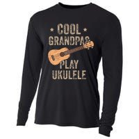 Cool Grandpas Play Ukulele Ukulele Music Guitar Cooling Performance Long Sleeve Crew