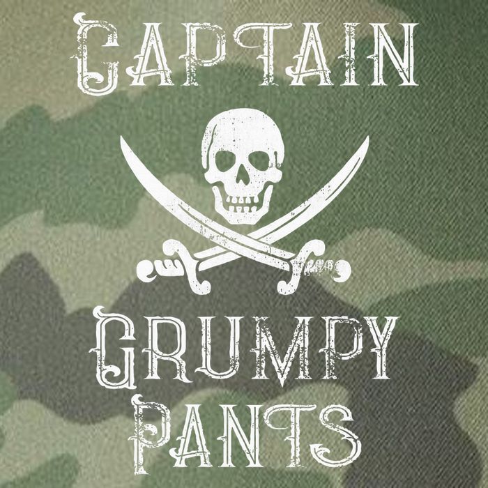 Captain Grumpy Pants Personalized Pirate Pontoon Legacy Tie Dye Trucker Hat