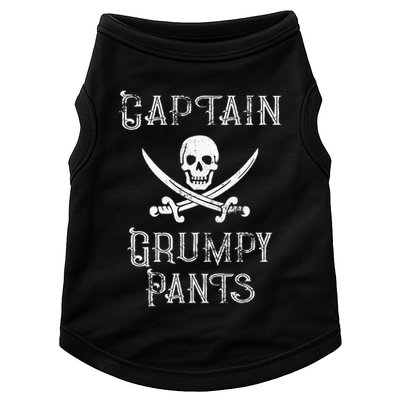 Captain Grumpy Pants Personalized Pirate Pontoon Doggie Tank