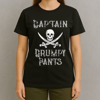 Captain Grumpy Pants Personalized Pirate Pontoon T-Shirt