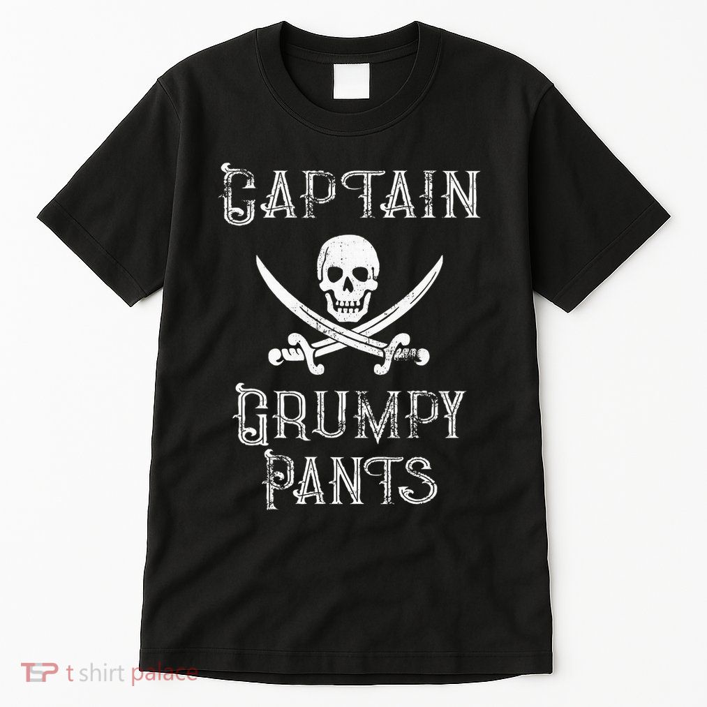 Captain Grumpy Pants Personalized Pirate Pontoon Tall T-Shirt