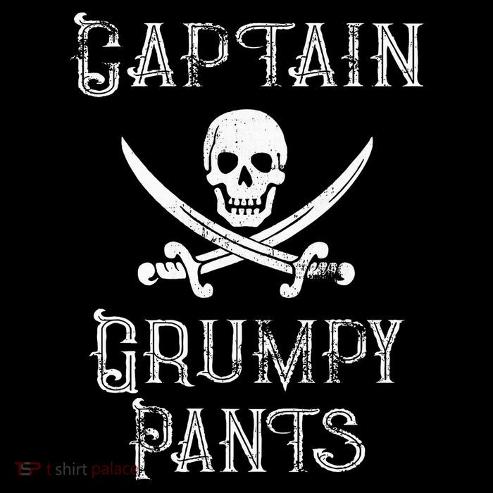 Captain Grumpy Pants Personalized Pirate Pontoon City Backpack