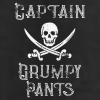 Captain Grumpy Pants Personalized Pirate Pontoon 12oz Stainless Steel Coffee Mug