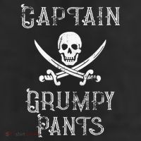 Captain Grumpy Pants Personalized Pirate Pontoon 25L Jumbo Tote