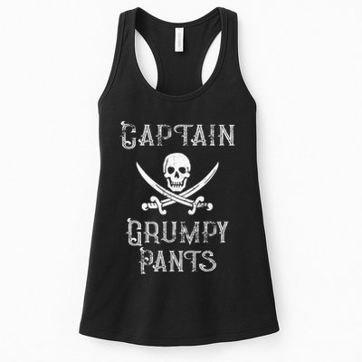 Captain Grumpy Pants Personalized Pirate Pontoon Womens Tank Top