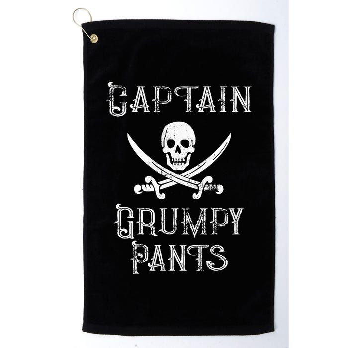 Captain Grumpy Pants Personalized Pirate Pontoon Golf Towel