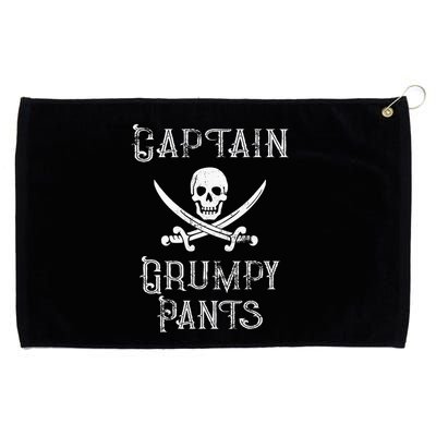Captain Grumpy Pants Personalized Pirate Pontoon Grommeted Golf Towel