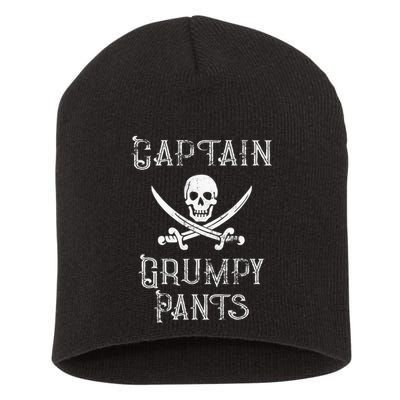 Captain Grumpy Pants Personalized Pirate Pontoon Short Acrylic Beanie