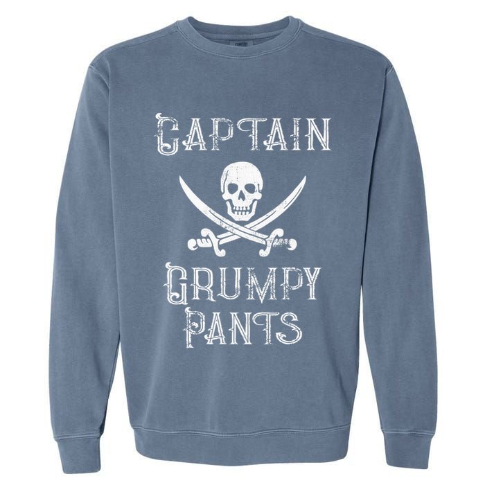 Captain Grumpy Pants Personalized Pirate Pontoon Garment-Dyed Sweatshirt