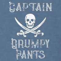 Captain Grumpy Pants Personalized Pirate Pontoon Garment-Dyed Sweatshirt