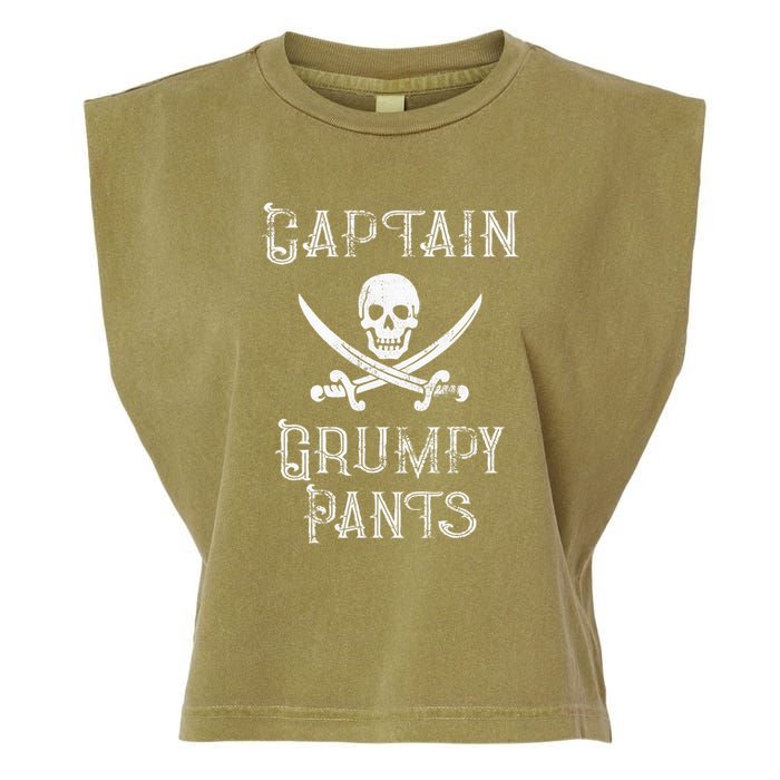 Captain Grumpy Pants Personalized Pirate Pontoon Garment-Dyed Women's Muscle Tee