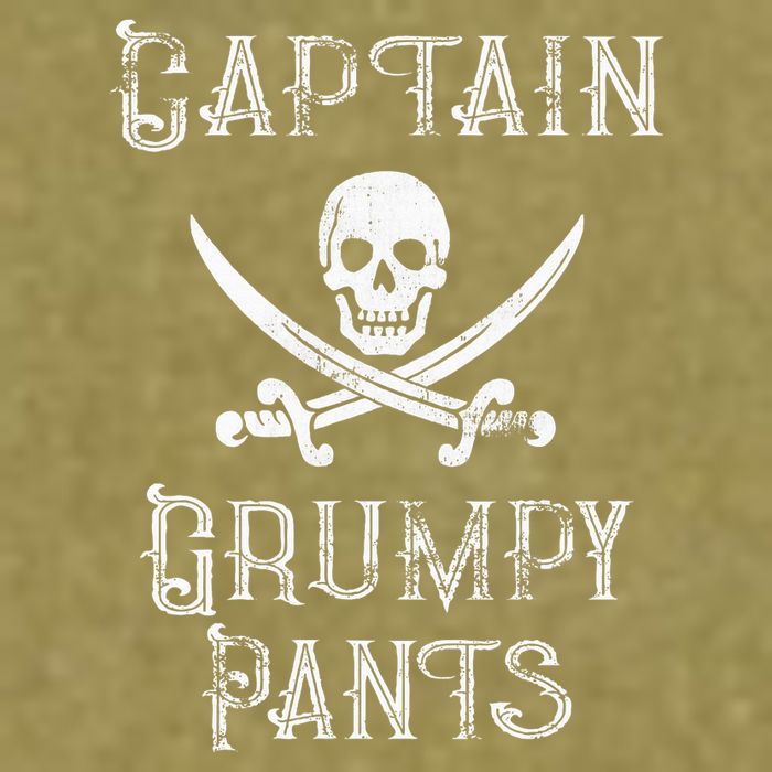 Captain Grumpy Pants Personalized Pirate Pontoon Garment-Dyed Women's Muscle Tee