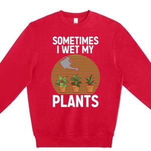 Cute Gardening Plants Gardener Plant Lovers Funny Gift Premium Crewneck Sweatshirt