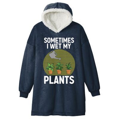 Cute Gardening Plants Gardener Plant Lovers Funny Gift Hooded Wearable Blanket